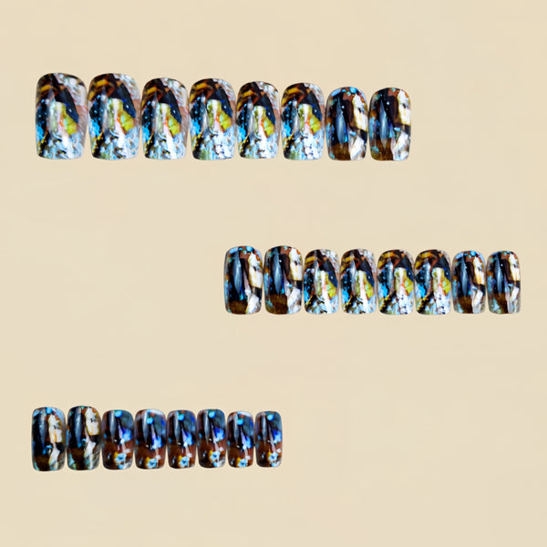 12 Sizes-24 Pcs Press On Nails Y1631