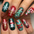 12 Sizes-24 Pcs Press On Nails Y430