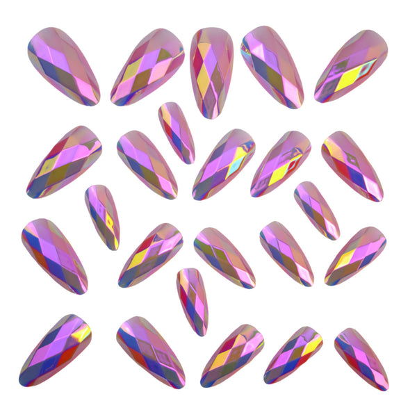 12 Sizes-24 Pcs Press On Nails Y1329