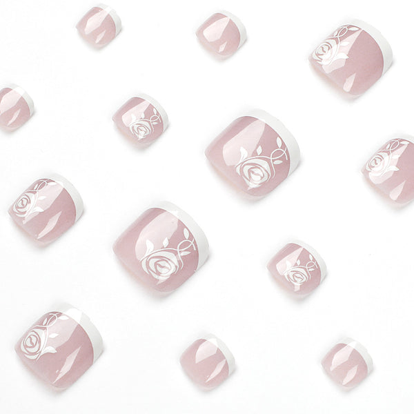12 Sizes-24 Pcs Press On Nails JP1656