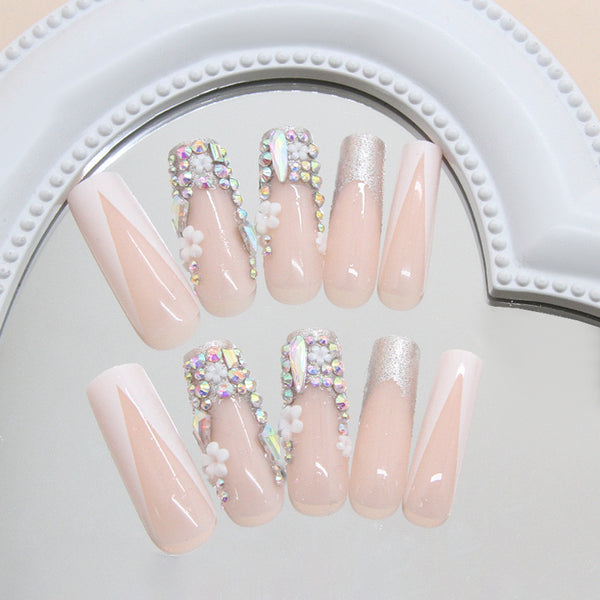 12 Sizes-24 Pcs Press On Nails Z1032