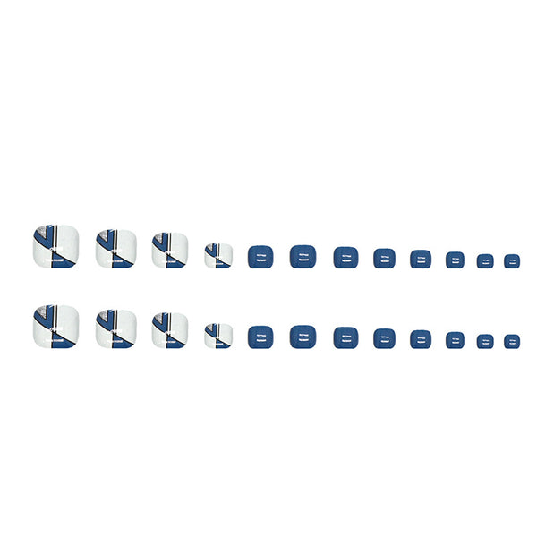 12 Sizes-24 Pcs Press On Nails F057