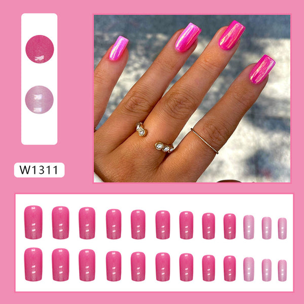 12 Sizes-24 Pcs Press On Nails W1311