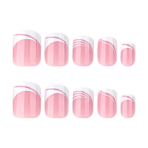 12 Sizes-24 Pcs Press On Nails JP2728