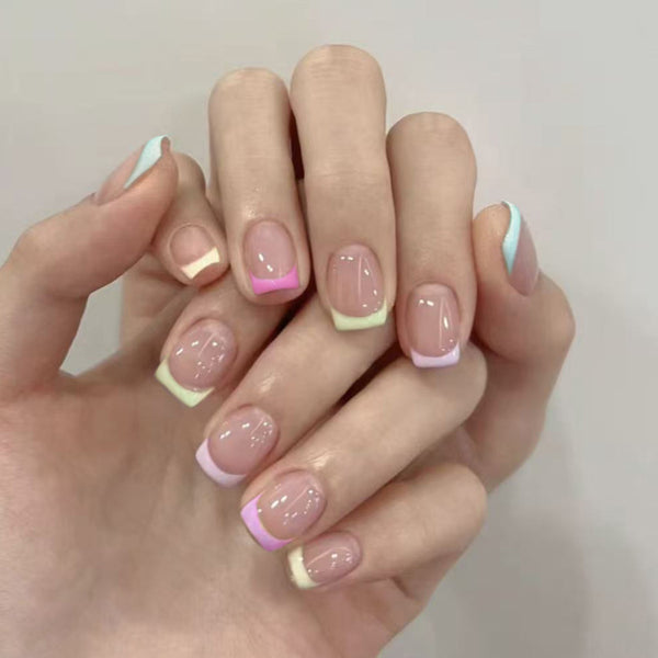 12 Sizes-24 Pcs Press On Nails W2137