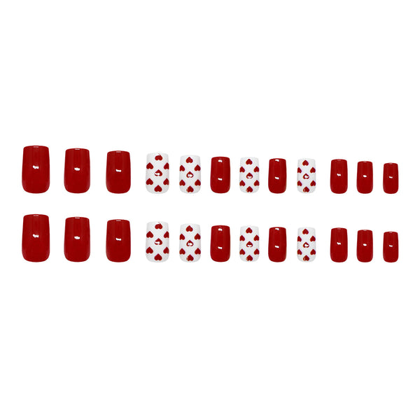 12 Sizes-24 Pcs Press On Nails W2172