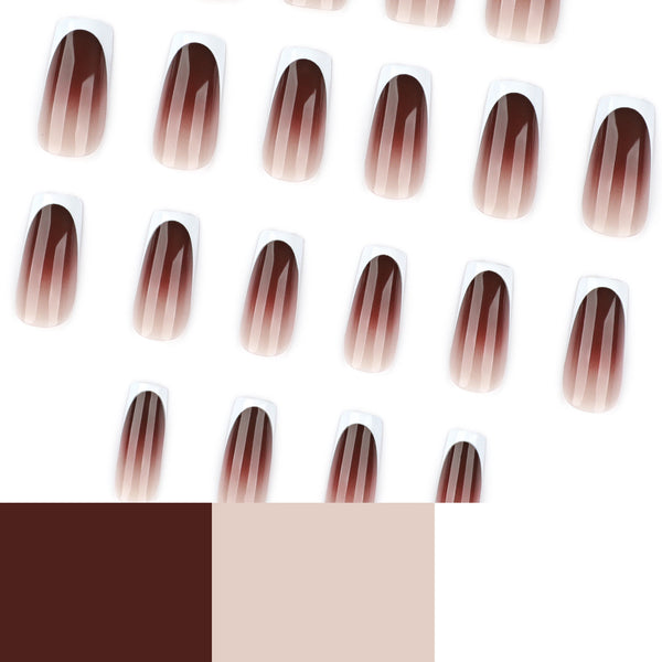 12 Sizes-24 Pcs Press On Nails JP4171