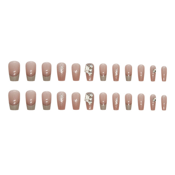 12 Sizes-24 Pcs Press On Nails Z826