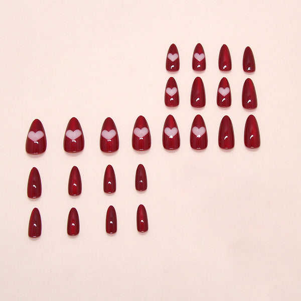 12 Sizes-24 Pcs Press On Nails W1907