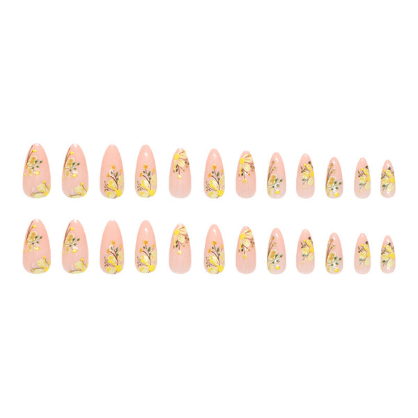 12 Sizes-24 Pcs Press On Nails W1937