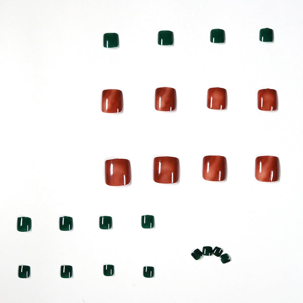 12 Sizes-24 Pcs Press On Nails JP1186