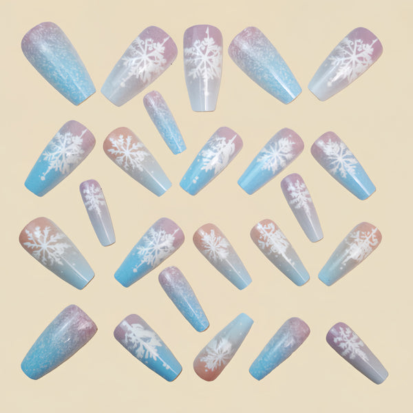 12 Sizes-24 Pcs Press On Nails Y1588