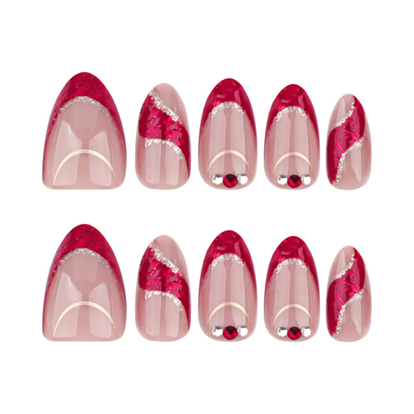 12 Sizes-24 Pcs Press On Nails JP3552