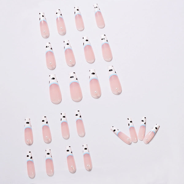 French Glossy Medium Square Press on Nails