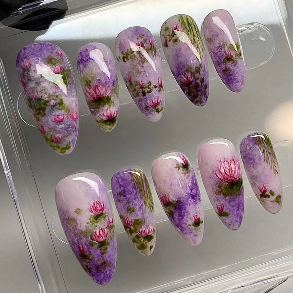 12 Sizes-24 Pcs Press On Nails JP3397