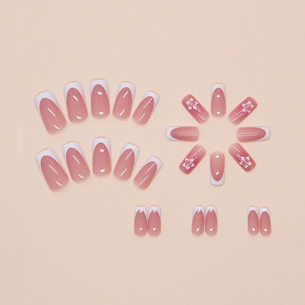 12 Sizes-24 Pcs Press On Nails W1673