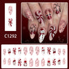 12 Sizes-24 Pcs Press On Nails C1292