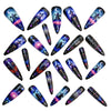 12 Sizes-24 Pcs Press On Nails Y1140