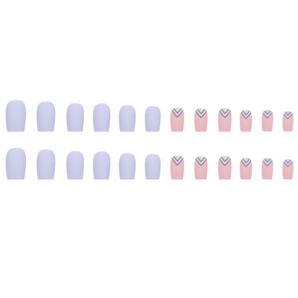 12 Sizes-24 Pcs Press On Nails W847