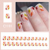 12 Sizes-24 Pcs Press On Nails C1191