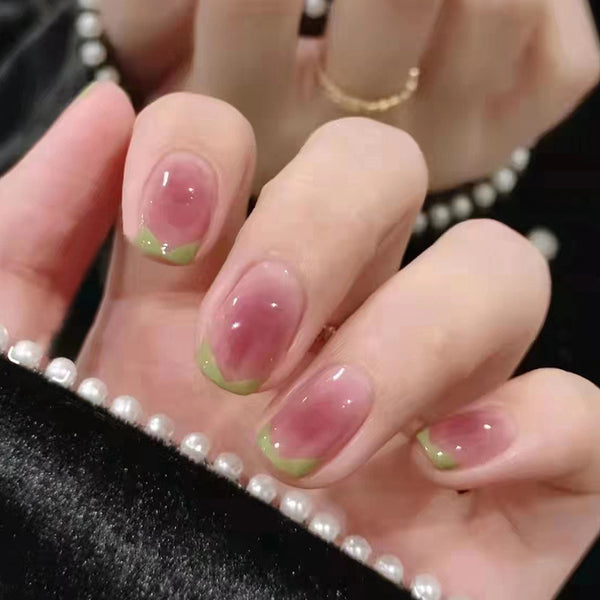 12 Sizes-24 Pcs Press On Nails R396