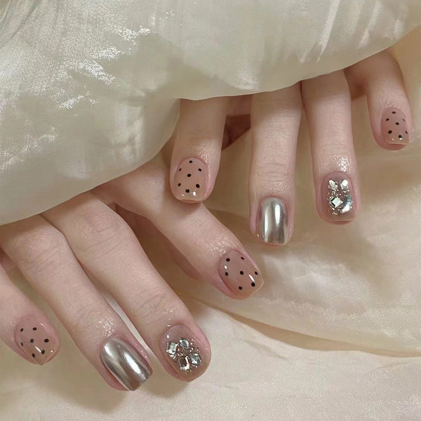 12 Sizes-24 Pcs Press On Nails nail-accessory