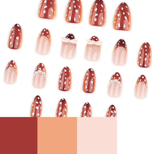 12 Sizes-24 Pcs Press On Nails JP4002