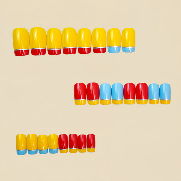12 Sizes-24 Pcs Press On Nails Y1462