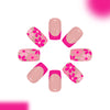 12 Sizes-24 Pcs Press On Nails C1521