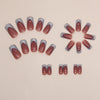 12 Sizes-24 Pcs Press On Nails W1369