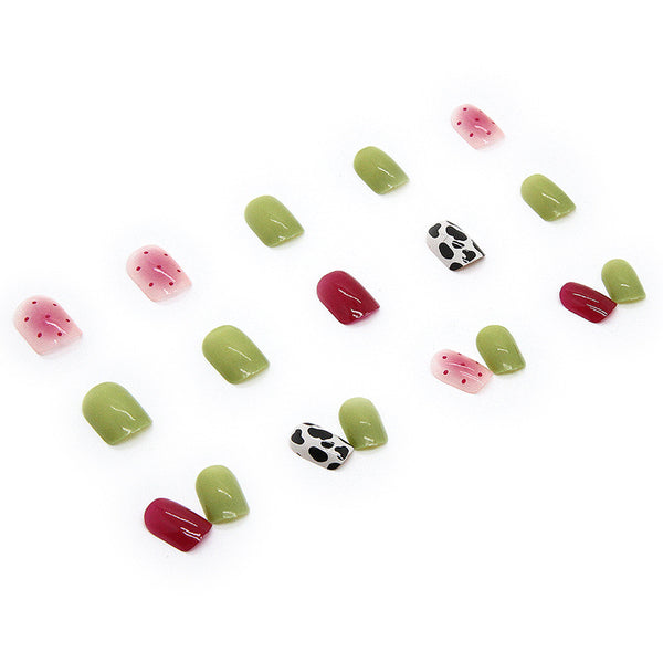 12 Sizes-24 Pcs Press On Nails R450