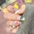 12 Sizes-24 Pcs Press On Nails Z597