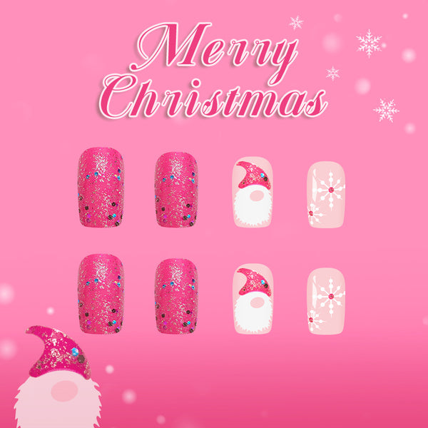 12 Sizes-24 Pcs Press On Nails C1297