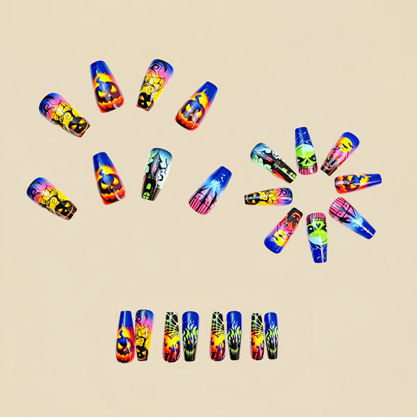 12 Sizes-24 Pcs Press On Nails Y991