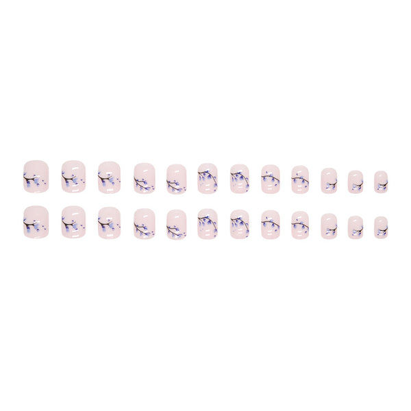 12 Sizes-24 Pcs Press On Nails W1048