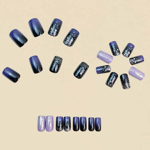 12 Sizes-24 Pcs Press On Nails Y872