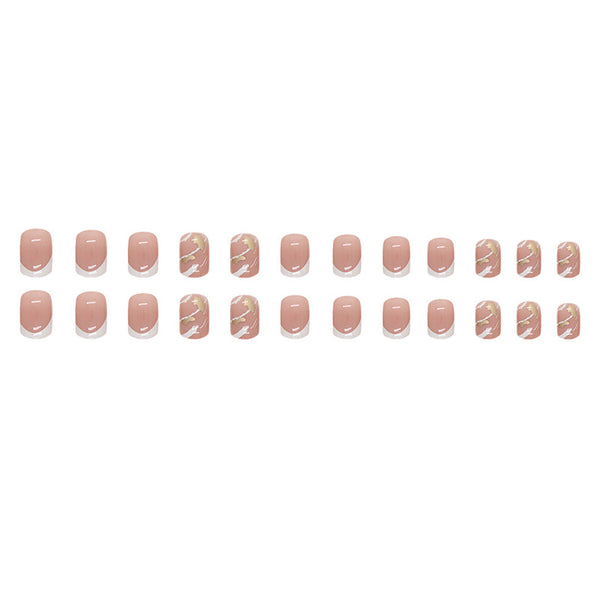 12 Sizes-24 Pcs Press On Nails W606