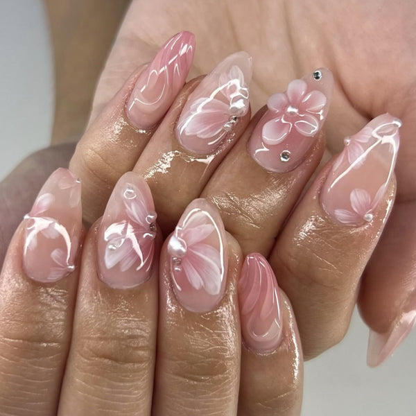 12 Sizes-24 Pcs Press On Nails JP3882