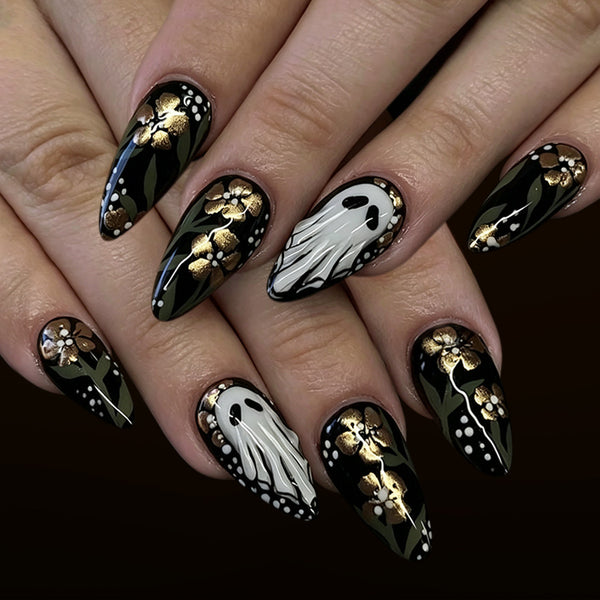 12 Sizes-24 Pcs Press On Nails C2030