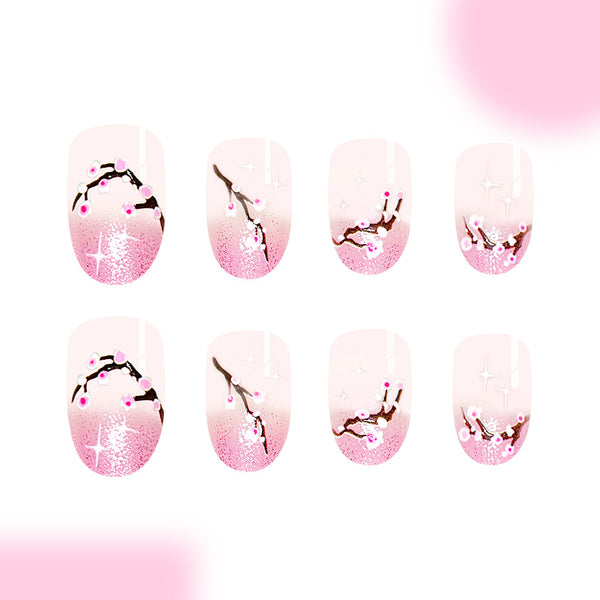 12 Sizes-24 Pcs Press On Nails C967