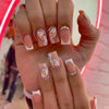 12 Sizes-24 Pcs Press On Nails Z619