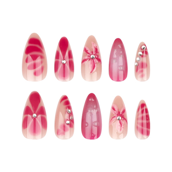 12 Sizes-24 Pcs Press On Nails JP3446