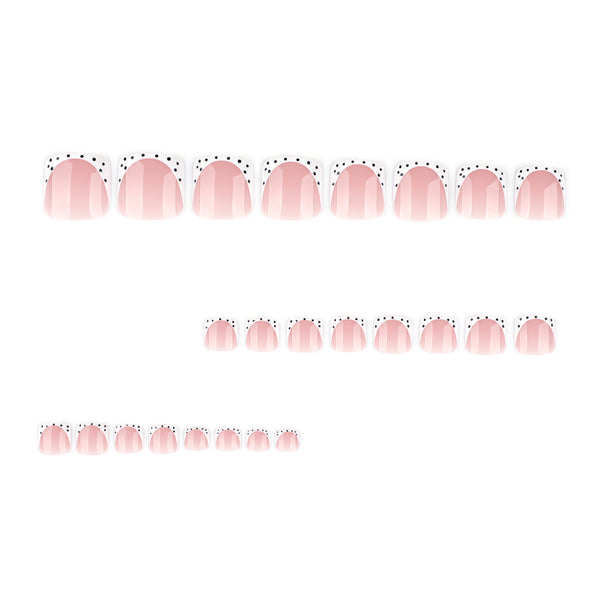 12 Sizes-24 Pcs Press On Nails JP4246