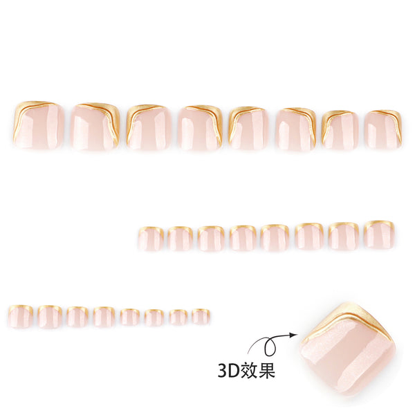 12 Sizes-24 Pcs Press On Nails JP3812