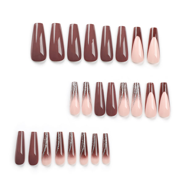 12 Sizes-24 Pcs Press On Nails JP2863