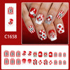 12 Sizes-24 Pcs Press On Nails C1658