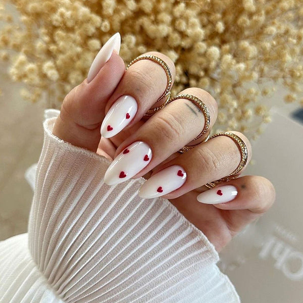12 Sizes-24 Pcs Press On Nails W1051