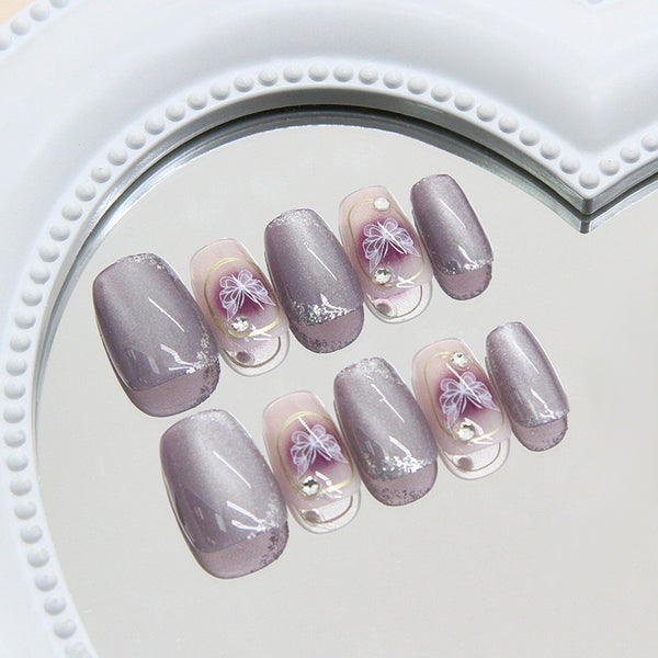 12 Sizes-24 Pcs Press On Nails My160