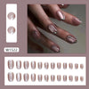 12 Sizes-24 Pcs Press On Nails W1522