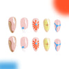 12 Sizes-24 Pcs Press On Nails C453
